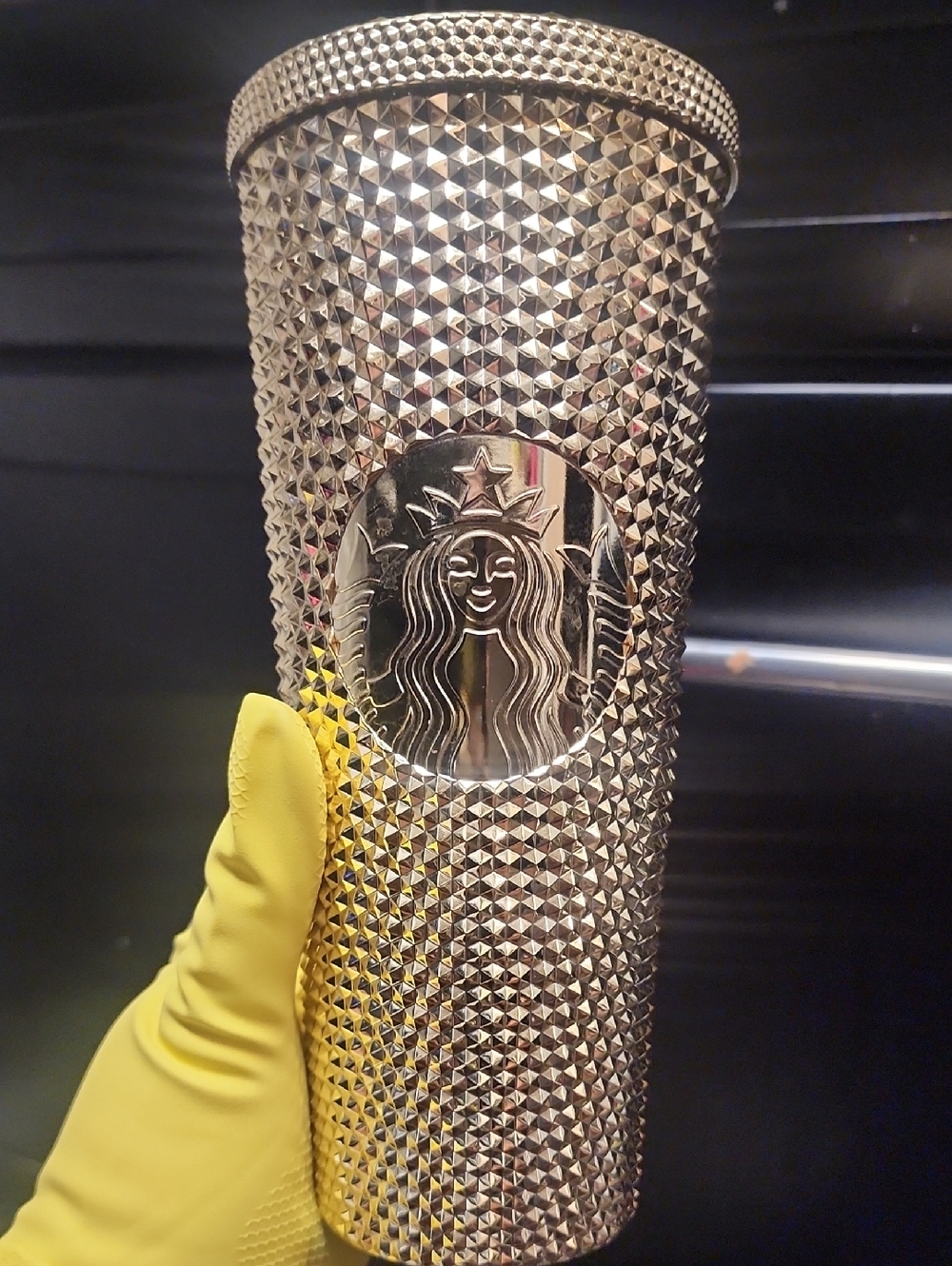 Starbucks Gold Studded Tumbler - Metallic Gold